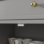 Credenza da 59,1'', bianca, moderna, contemporanea, laccata