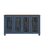 Credenza da cucina in legno in stile vintage da 63 pollici - Larghezza 63 pollici