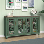 Credenza da cucina in legno in stile vintage da 63 pollici - Larghezza 63 pollici
