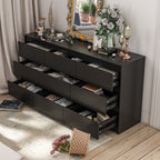 Cassettiera con 9 cassetti da 63 W, cassettiera decorativa per soggiorno, camera da letto