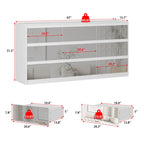 Cassettiera con 9 cassetti da 63 W, cassettiera decorativa per soggiorno, camera da letto