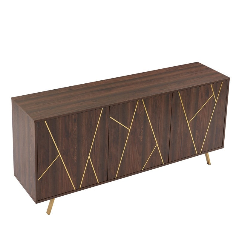 Mobiletto portaoggetti in legno da 63'' W