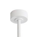 Ventilatore da soffitto a LED nero da 65 pollici a 8 pale con luce e telecomando