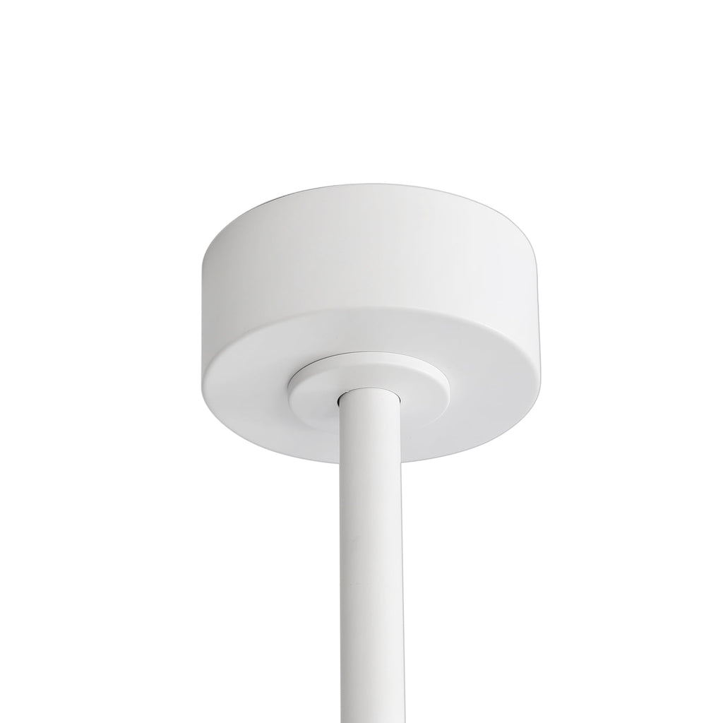 Ventilatore da soffitto a LED nero da 65 pollici a 8 pale con luce e telecomando