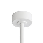 Ventilatore da soffitto a LED nero da 65 pollici a 8 pale con luce e telecomando