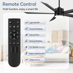 Ventilatore da soffitto a LED Breezary 65/52/42 a 5 pale con kit luci e telecomando