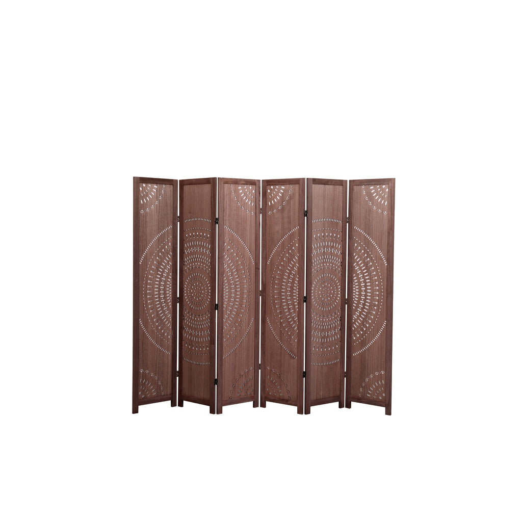 Divisorio pieghevole in legno massello da 65'' H