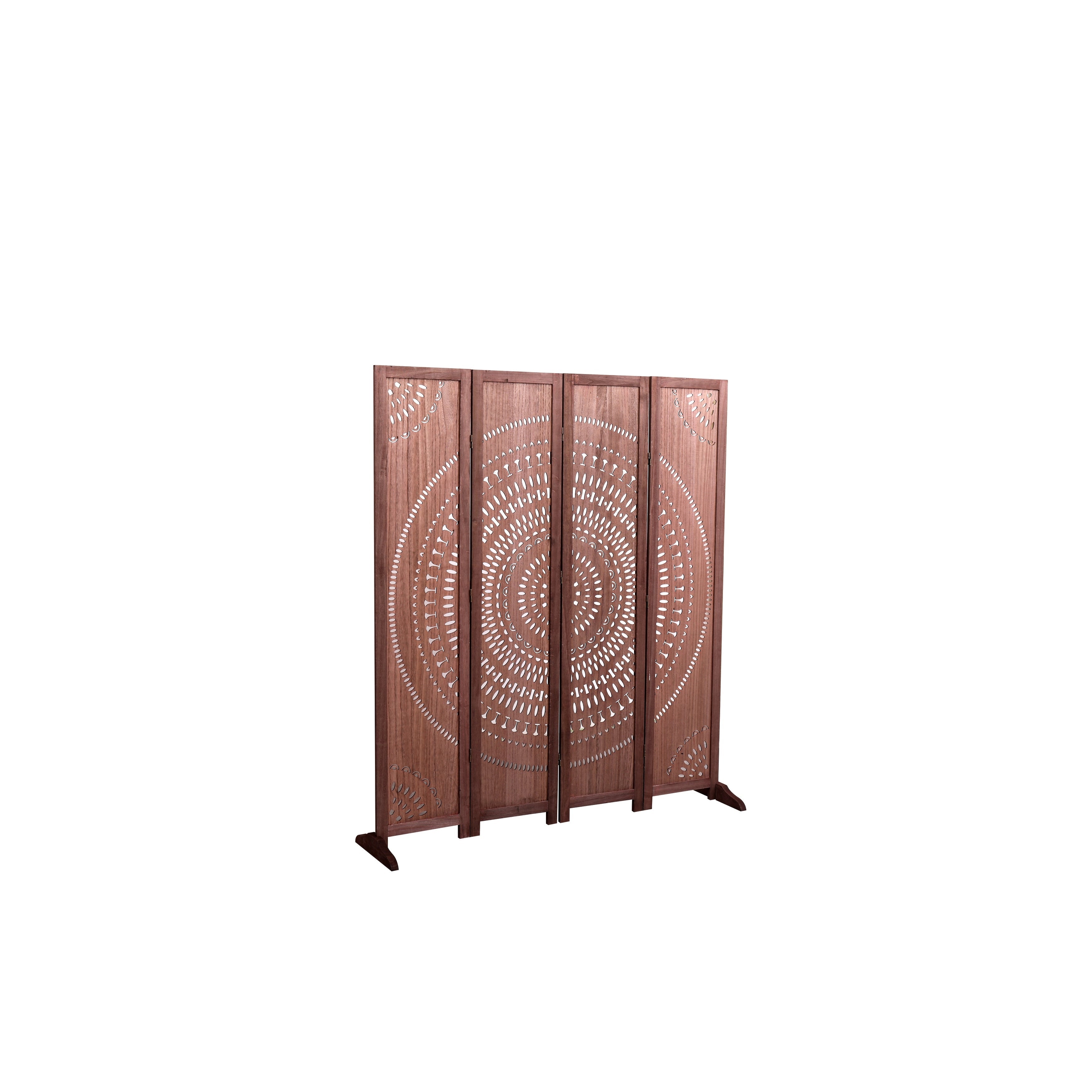 Divisorio pieghevole in legno massello da 65'' H