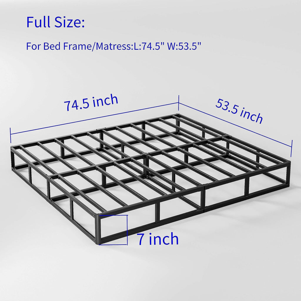 FSCHOS Rete a molle in metallo da 7 pollici, base per materasso Basics, senza gambe