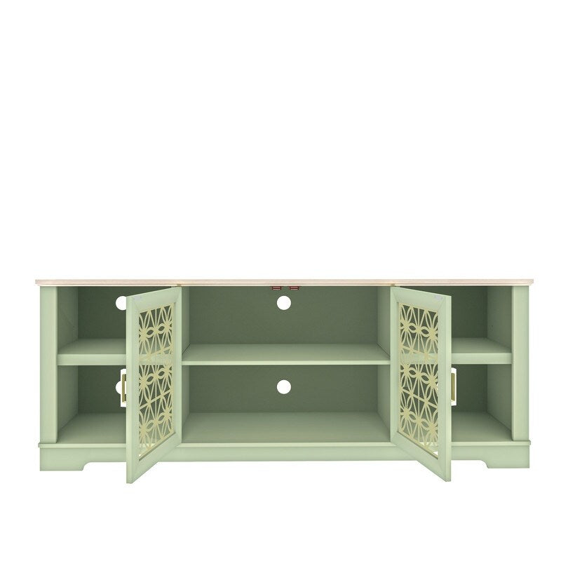 Mobile porta TV decorativo rustico floreale da 70 pollici per un massimo di 80 TV