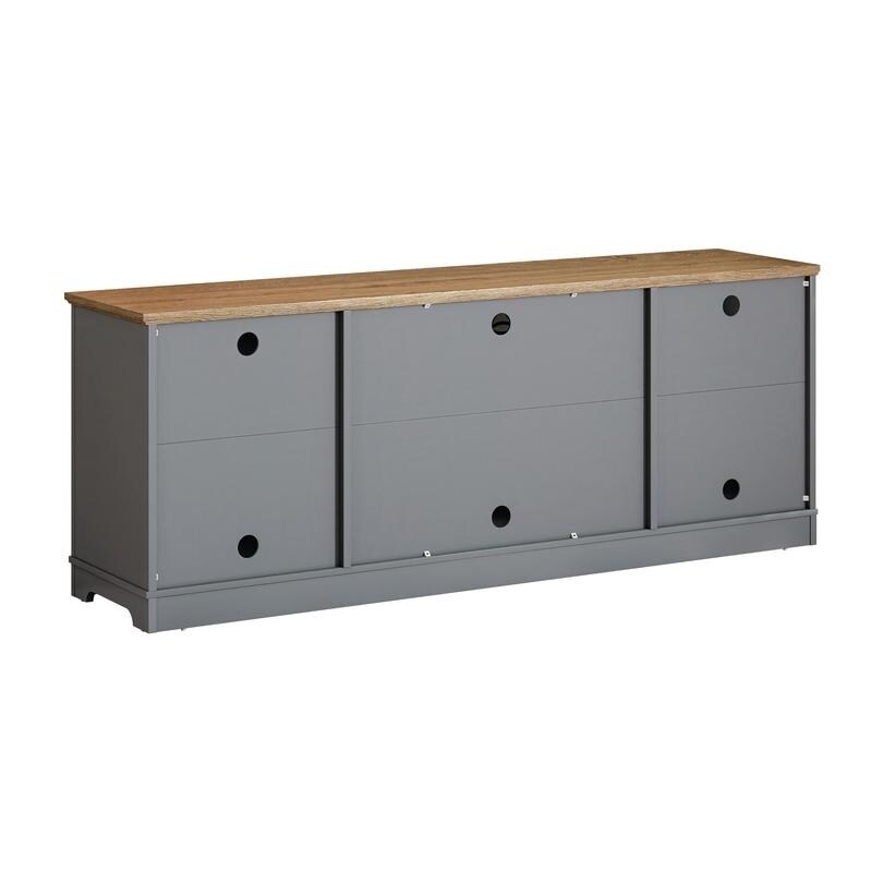 Mobile porta TV decorativo rustico floreale da 70 pollici per un massimo di 80 TV
