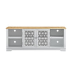 Mobile porta TV decorativo rustico floreale da 70 pollici per un massimo di 80 TV