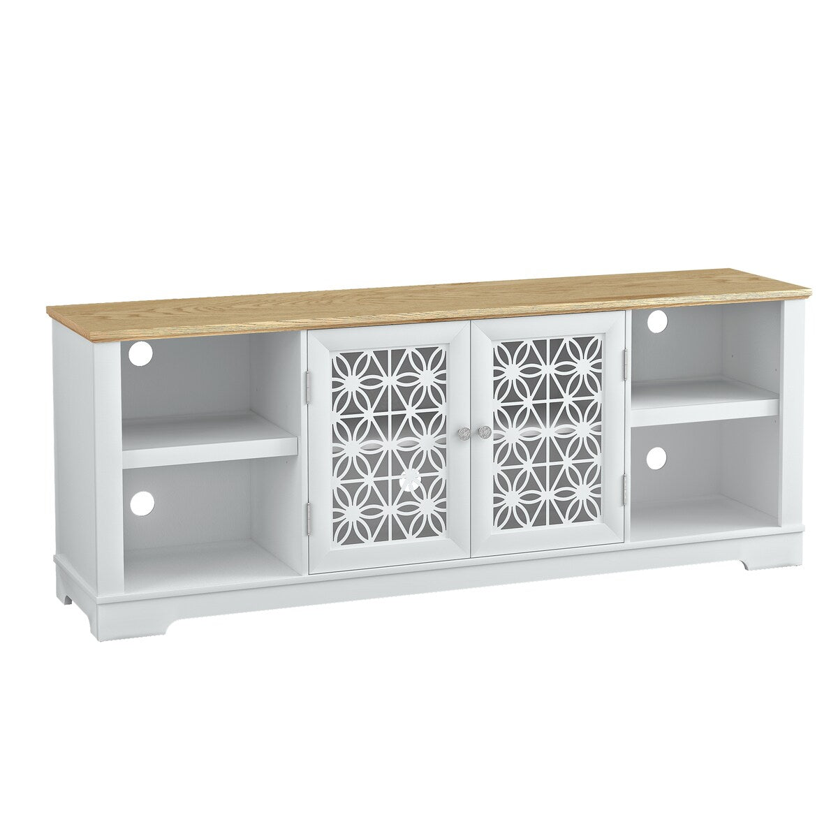 Mobile porta TV decorativo rustico floreale da 70 pollici per un massimo di 80 TV