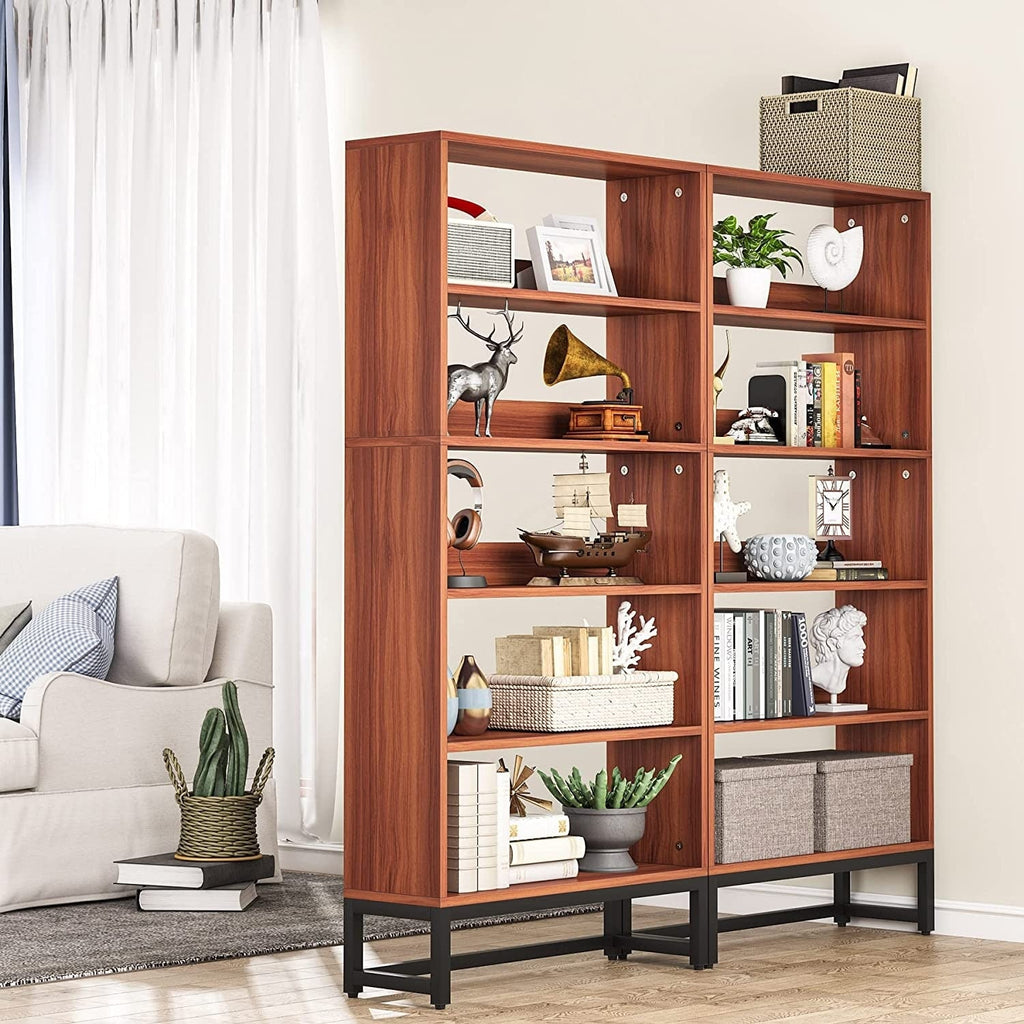 Libreria e scaffale alti 70,8 pollici, librerie grandi a 5 ripiani - 11,81 P x 31,5 L x 70,87 A