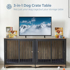 Mobile porta TV per cani di grossa taglia da 70,86'' con cuscino e due vani (senza cuscino)