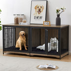 Mobile porta TV per cani di grossa taglia da 70,86'' con cuscino e due vani (senza cuscino)