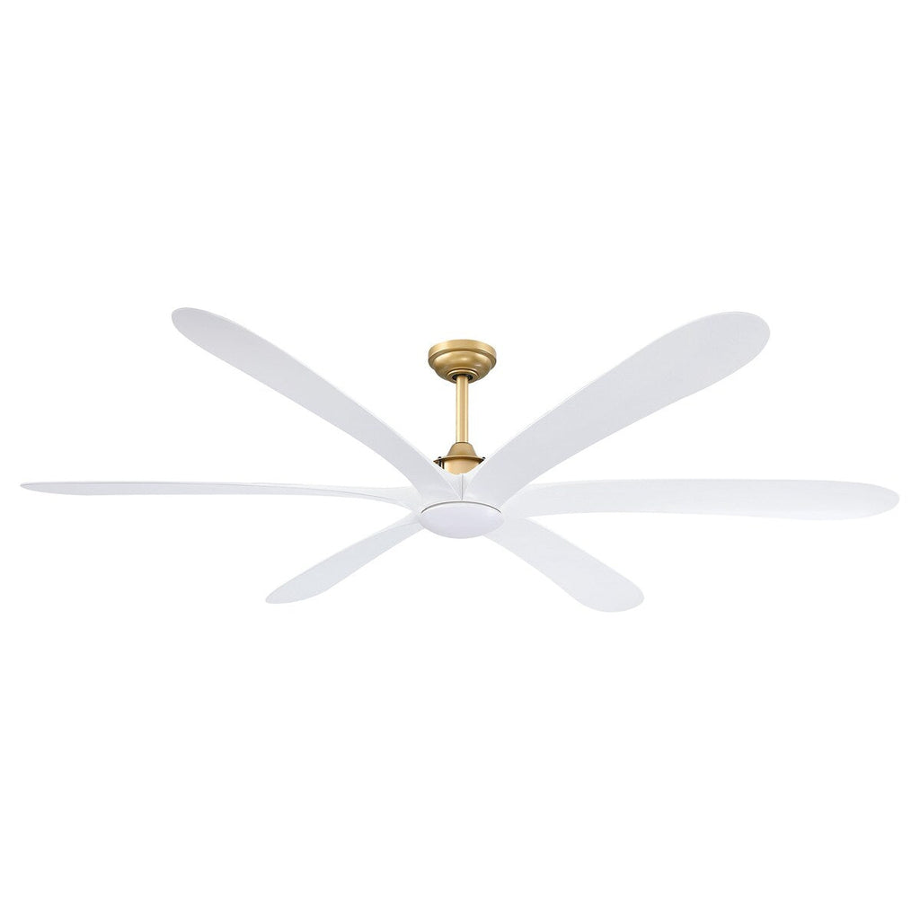 Ventilatore da soffitto DC grande a 6 pale in legno galleggiante da 72 pollici con luce e telecomando