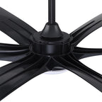 Ventilatore da soffitto DC grande a 6 pale in legno galleggiante da 72 pollici con luce e telecomando