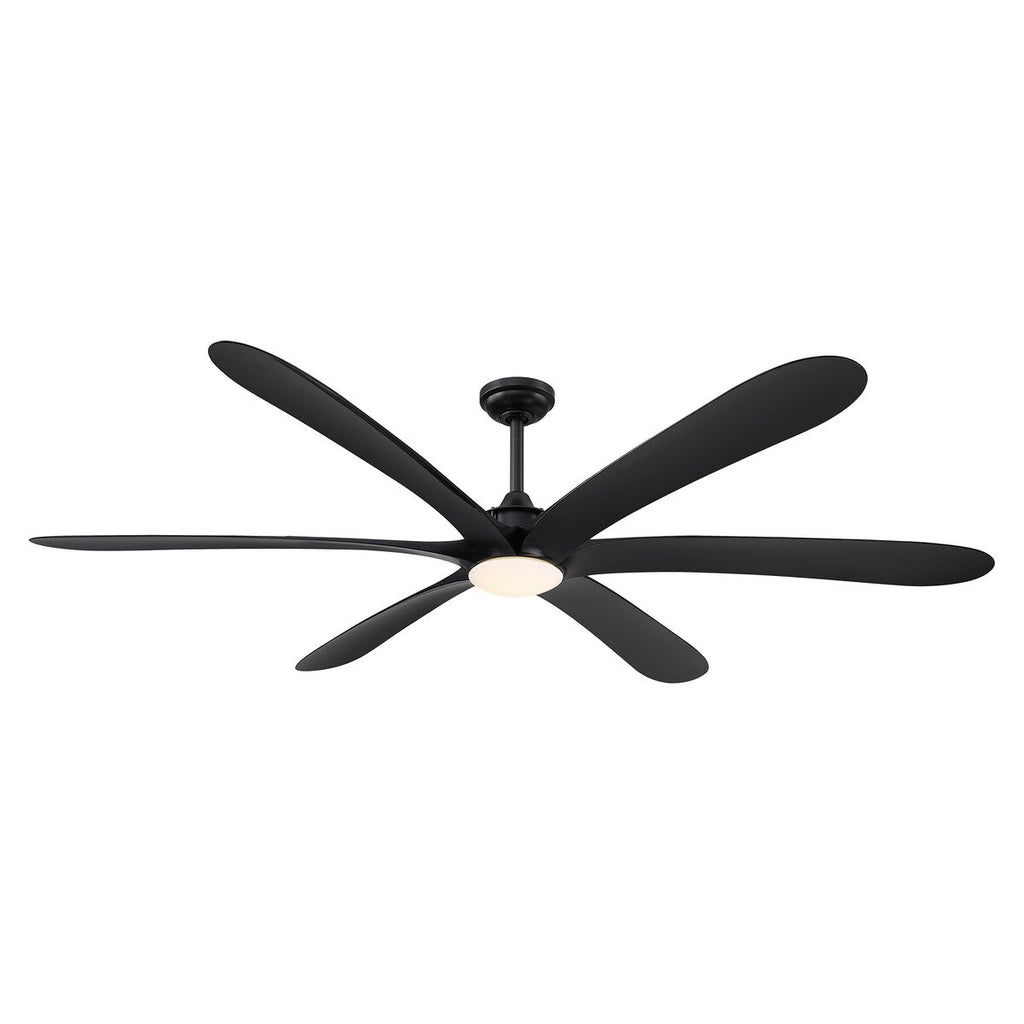 Ventilatore da soffitto DC grande a 6 pale in legno galleggiante da 72 pollici con luce e telecomando