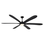 Ventilatore da soffitto DC grande a 6 pale in legno galleggiante da 72 pollici con luce e telecomando