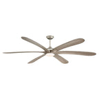 Ventilatore da soffitto DC grande a 6 pale in legno galleggiante da 72 pollici con luce e telecomando