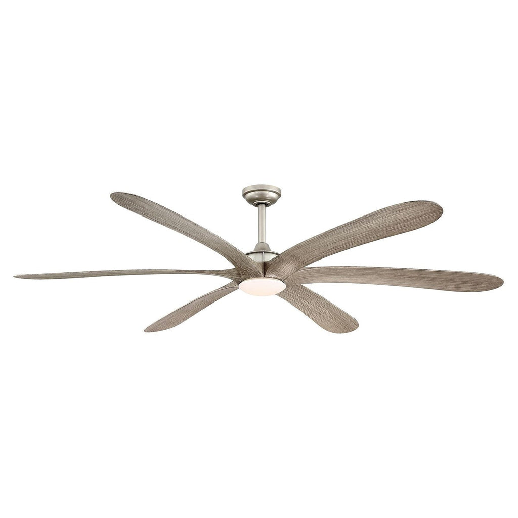 Ventilatore da soffitto DC grande a 6 pale in legno galleggiante da 72 pollici con luce e telecomando