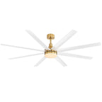 72 grandi ventilatori da soffitto con telecomando a luce LED - 8 pale - 72 pollici