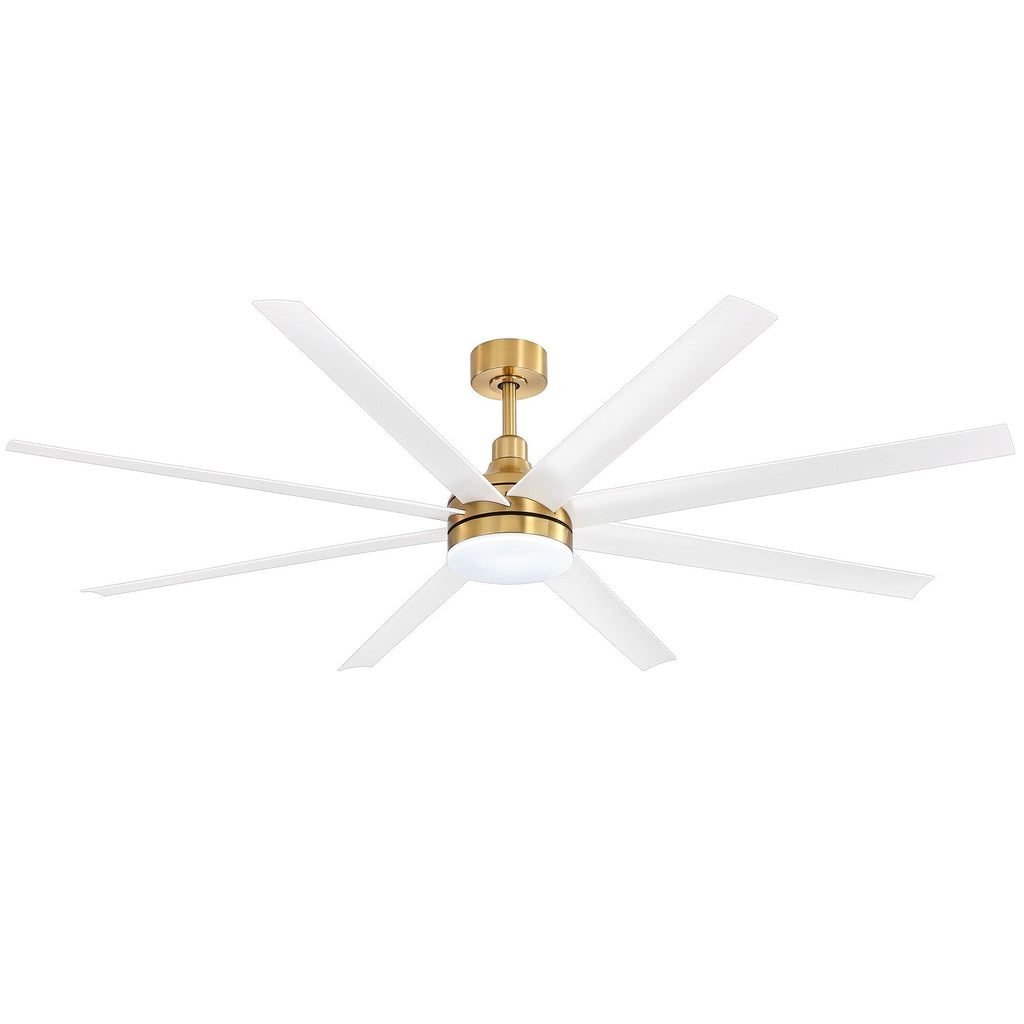 72 grandi ventilatori da soffitto con telecomando a luce LED - 8 pale - 72 pollici