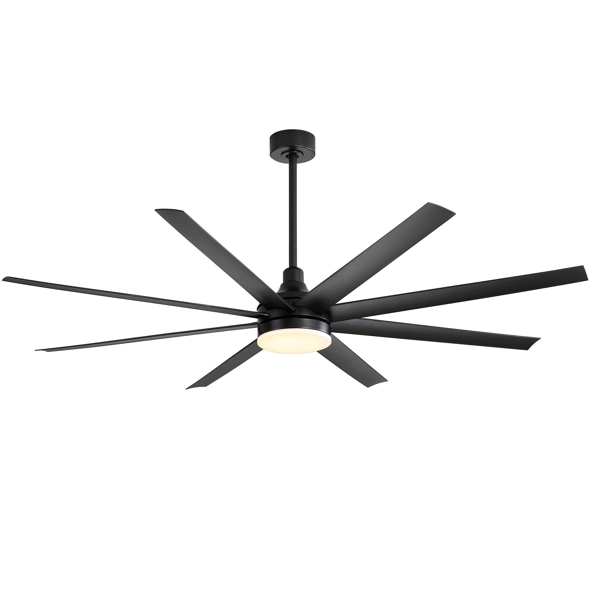 72 grandi ventilatori da soffitto con telecomando a luce LED - 8 pale - 72 pollici