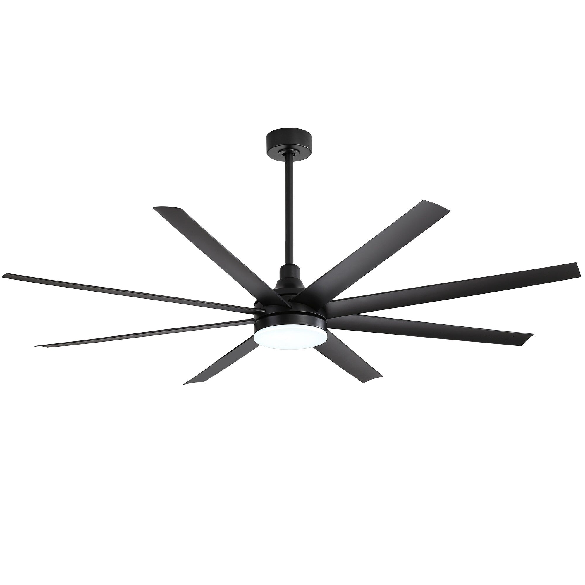72 grandi ventilatori da soffitto con telecomando a luce LED - 8 pale - 72 pollici