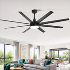 72 grandi ventilatori da soffitto con telecomando a luce LED - 8 pale - 72 pollici