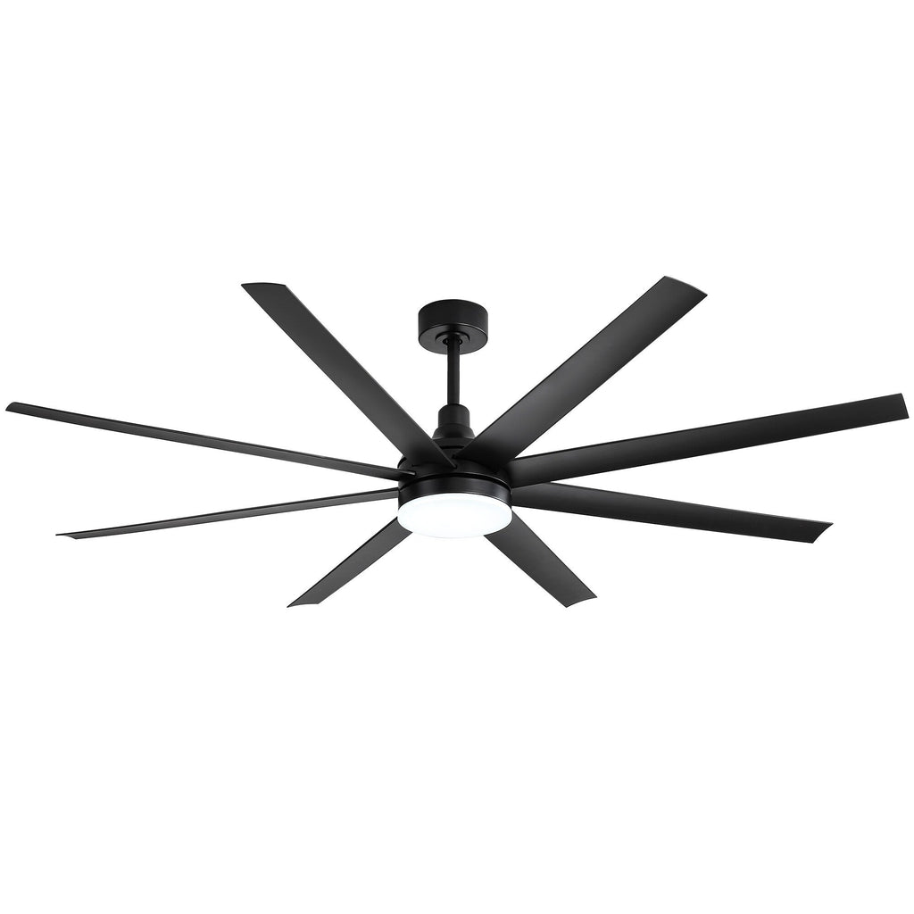 72 grandi ventilatori da soffitto con telecomando a luce LED - 8 pale - 72 pollici