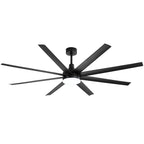 72 grandi ventilatori da soffitto con telecomando a luce LED - 8 pale - 72 pollici