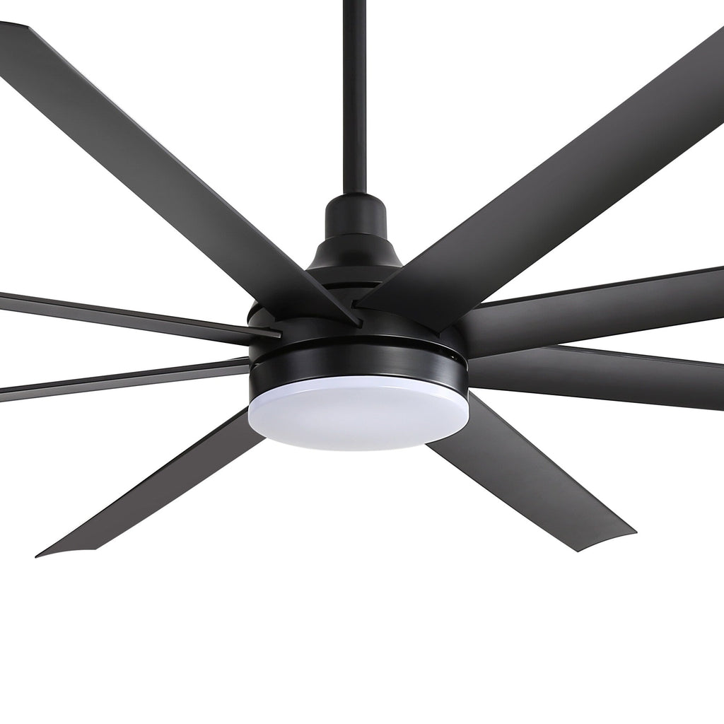 72 grandi ventilatori da soffitto con telecomando a luce LED - 8 pale - 72 pollici