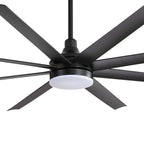 72 grandi ventilatori da soffitto con telecomando a luce LED - 8 pale - 72 pollici