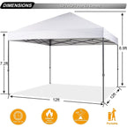 ABCCANOPY Tenda a baldacchino pieghevole facile e resistente Tenda a baldacchino per esterni