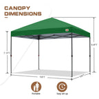 ABCCANOPY Tenda a baldacchino pieghevole facile e resistente Tenda a baldacchino per esterni