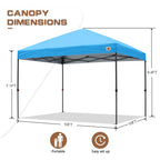 ABCCANOPY Tenda a baldacchino pieghevole facile e resistente Tenda a baldacchino per esterni