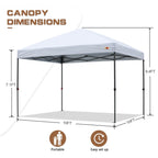 ABCCANOPY Tenda a baldacchino pieghevole facile e resistente Tenda a baldacchino per esterni