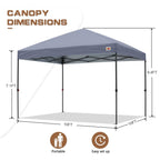 ABCCANOPY Tenda a baldacchino pieghevole facile e resistente Tenda a baldacchino per esterni