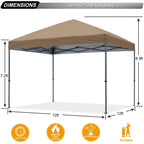 ABCCANOPY Tenda a baldacchino pieghevole facile e resistente Tenda a baldacchino per esterni