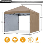 ABCCANOPY Tenda a baldacchino pieghevole facile e resistente Tenda a baldacchino per esterni