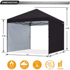 ABCCANOPY Tenda a baldacchino pieghevole facile e resistente Tenda a baldacchino per esterni