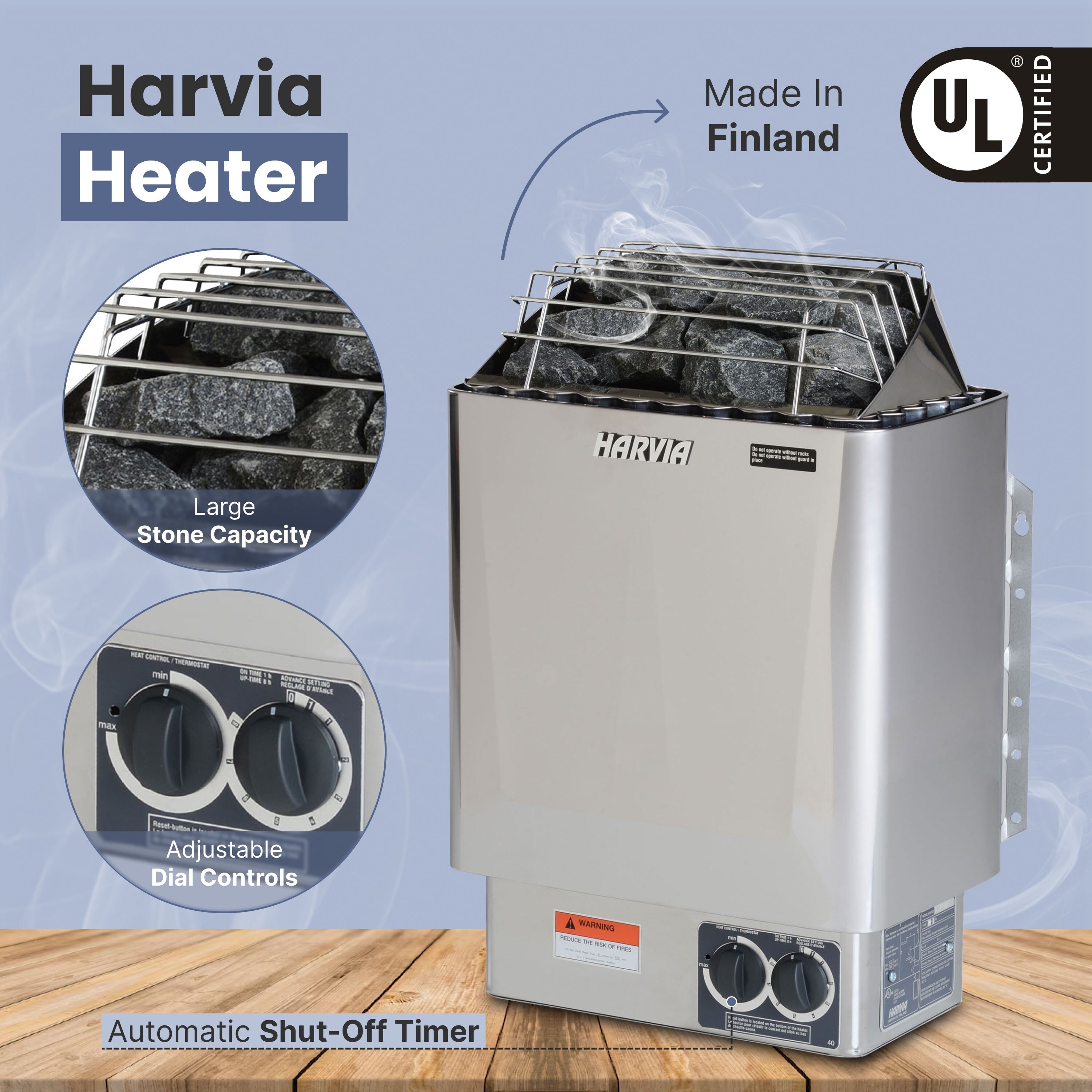 Sauna interna umida e asciutta in legno ALEKO per 5-6 persone con riscaldatore elettrico - 75 x 75 x 83 pollici