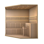 Sauna interna umida e asciutta in legno ALEKO per 5-6 persone con riscaldatore elettrico - 75 x 75 x 83 pollici
