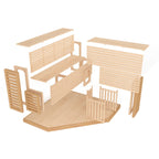 Sauna interna umida e asciutta in legno ALEKO per 5-6 persone con riscaldatore elettrico - 75 x 75 x 83 pollici