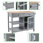 Carrello per microonde con isola da cucina mobile AVAWING 42