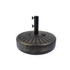 Ombrellone da giardino Lopes da 9 piedi con base in finitura bronzo e supporto per pesi incluso