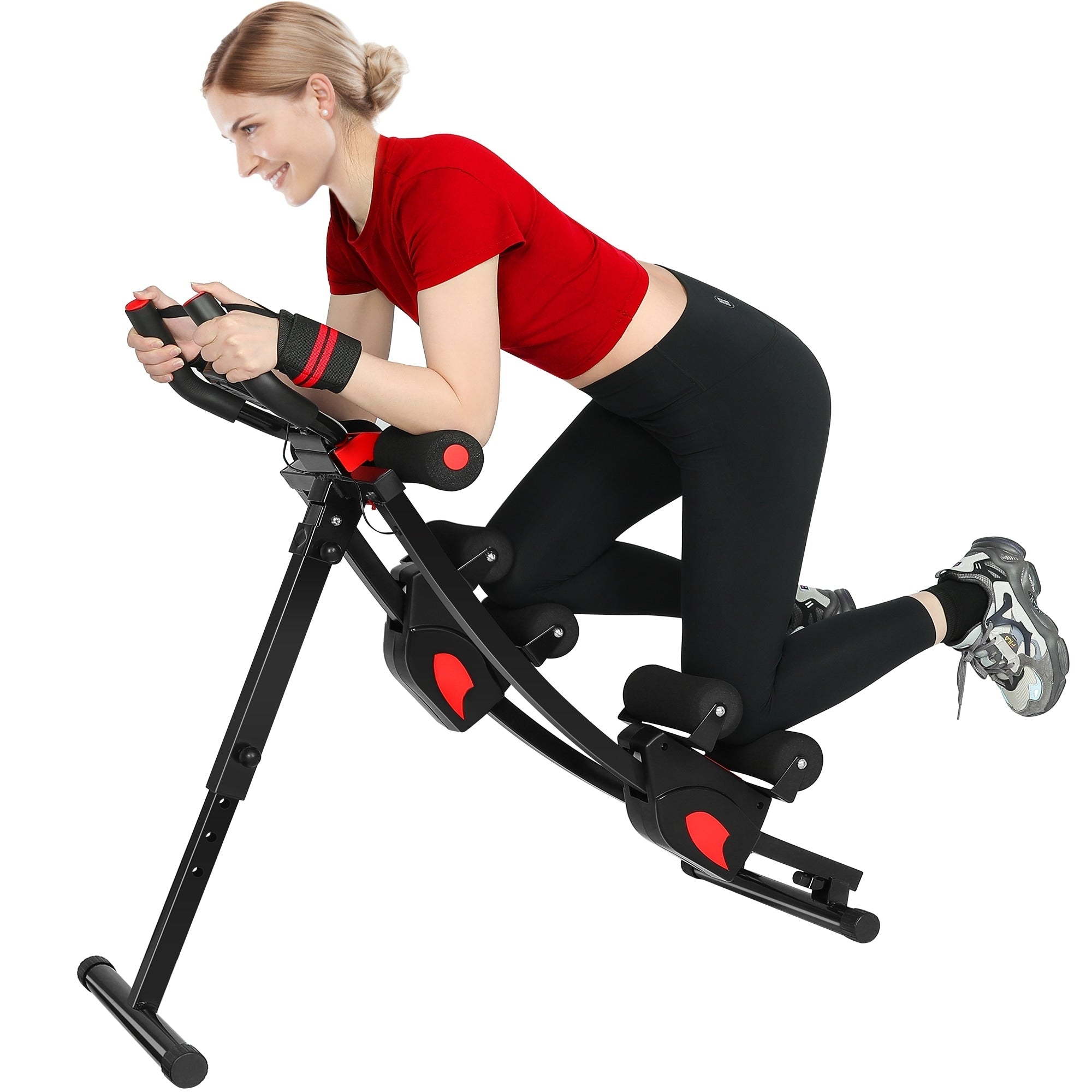Ab Machine Pieghevole Core Addominali Esercizio Trainer Home Gym Fitness
