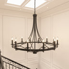 Lampadario Fidenza a 12 luci in stile Impero moderno in stile fattoria con UL - D40'' * H135''